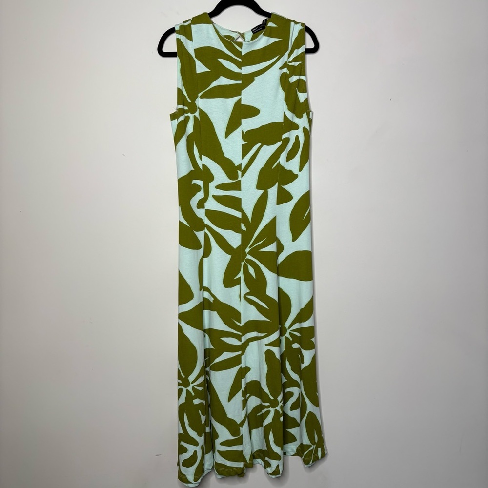 ASOS Design Floral Green Sleeveless Midi Dress - Picture 5 of 8